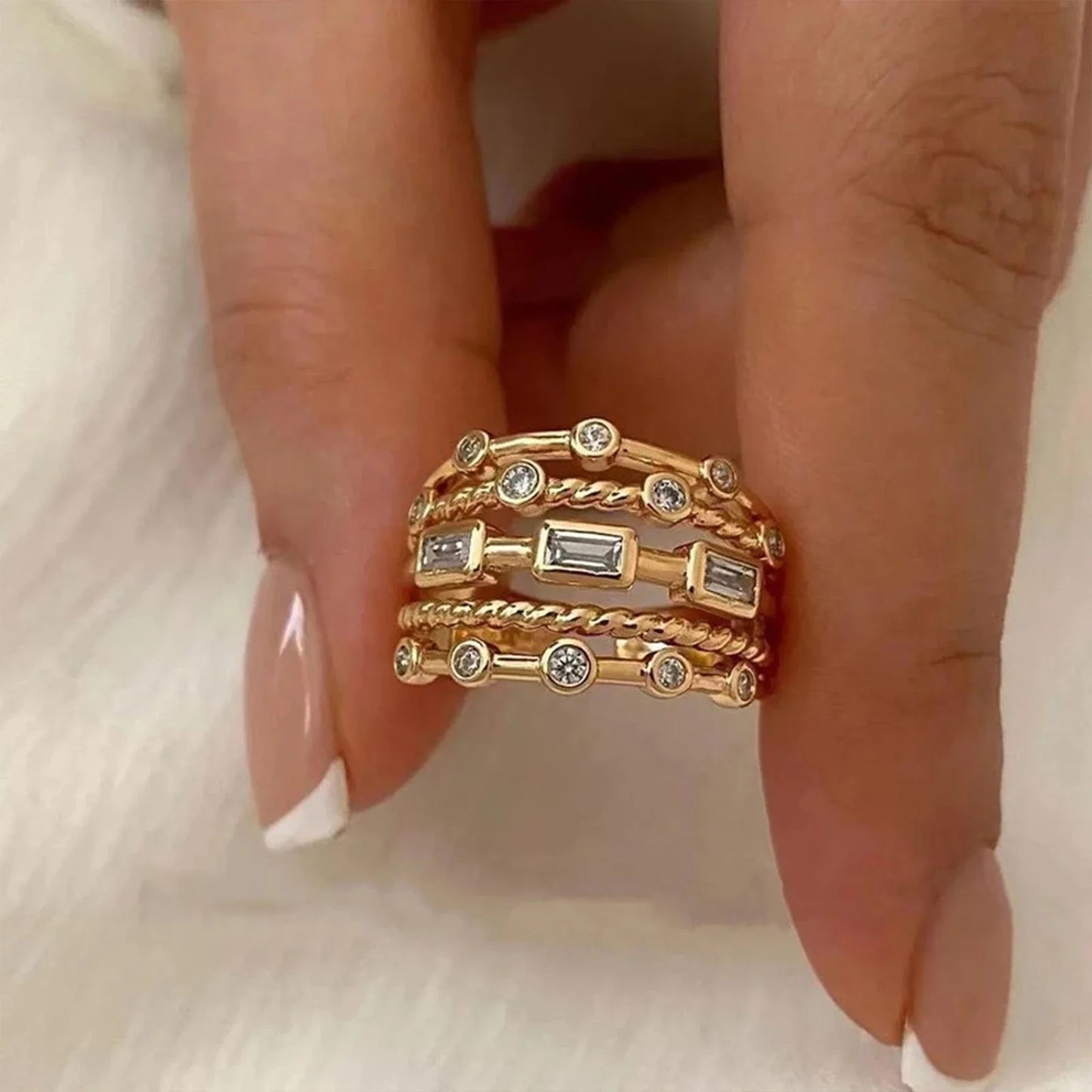 Golden Sun – 18K Gold Plated Ring