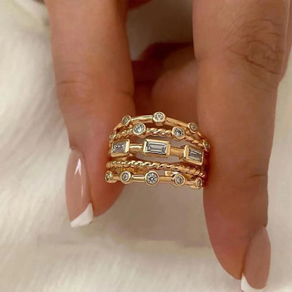 Golden Sun – 18K Gold Plated Ring