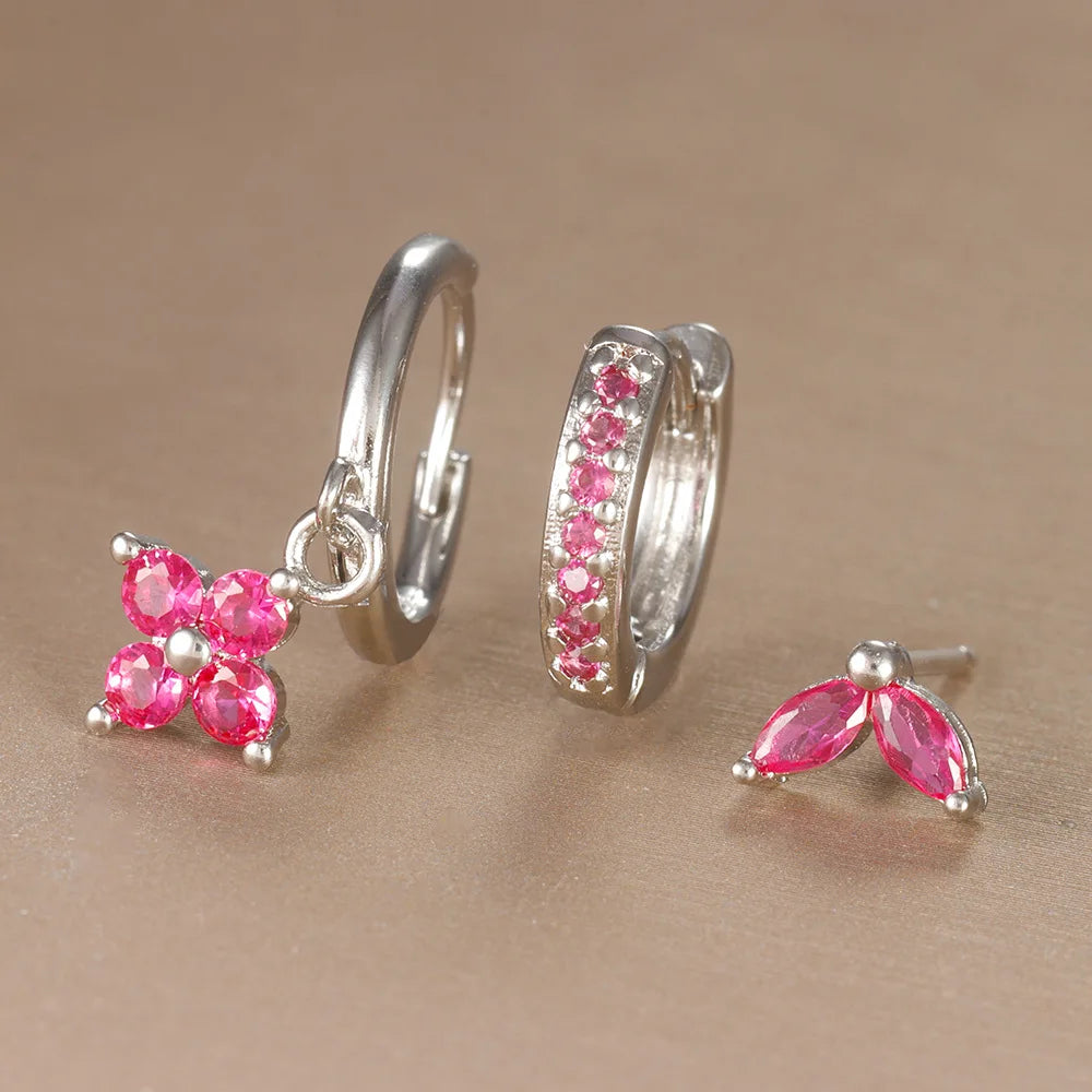 Floral Trio – Stainless Steel Jewellery Set