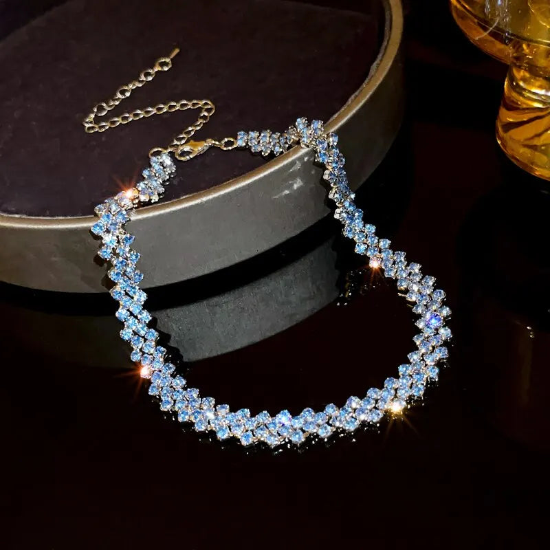 Crystal Luxe – Full Rhinestone Choker Necklace