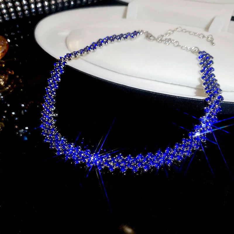 Crystal Luxe – Full Rhinestone Choker Necklace