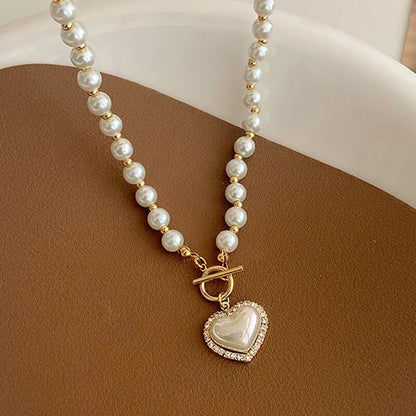 Pearl Amour – Luxury Heart Pendant Necklace
