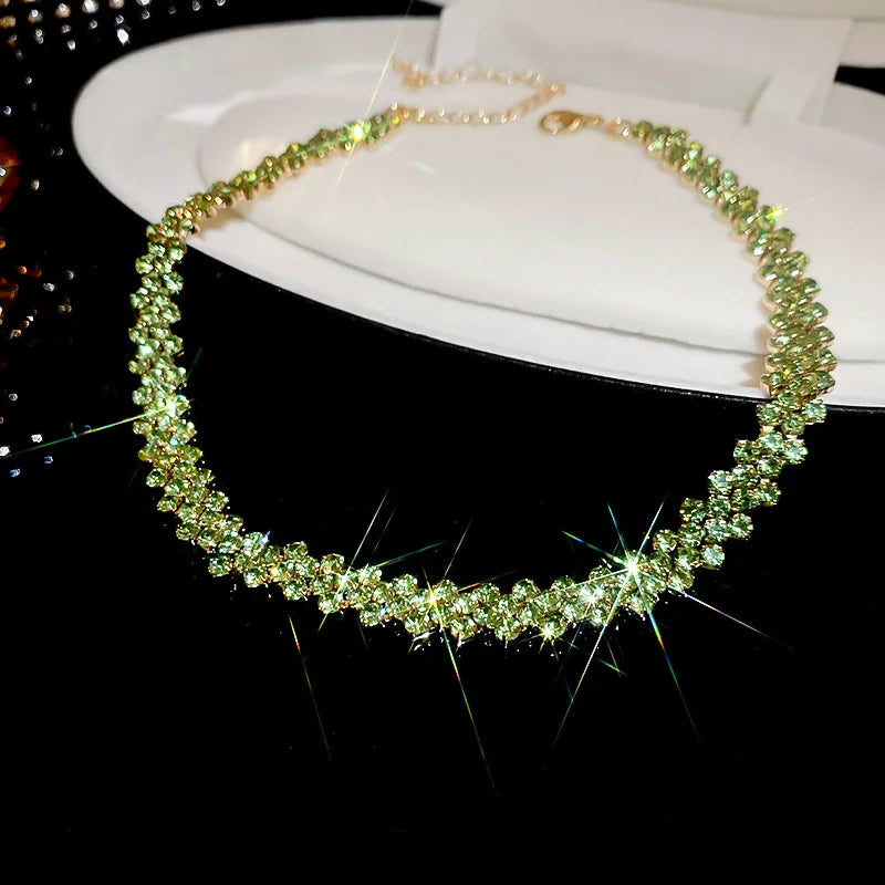 Crystal Luxe – Full Rhinestone Choker Necklace