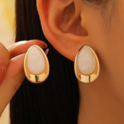 Liquid Art – Enamel Drip Earrings