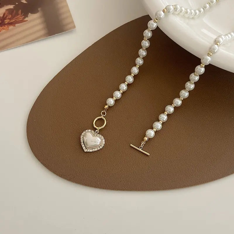 Pearl Amour – Luxury Heart Pendant Necklace