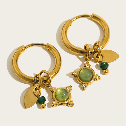 YACHAN Golden Essential – 18K Gold Plated Hoop Earrings