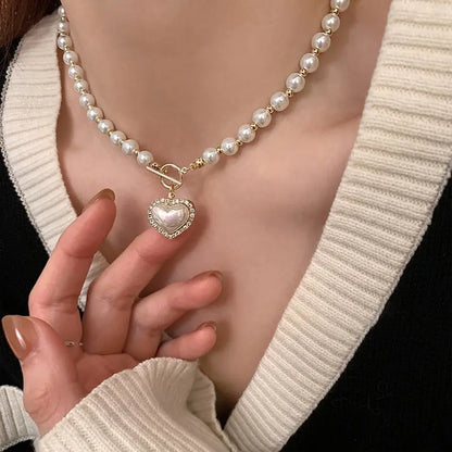 Pearl Amour – Luxury Heart Pendant Necklace