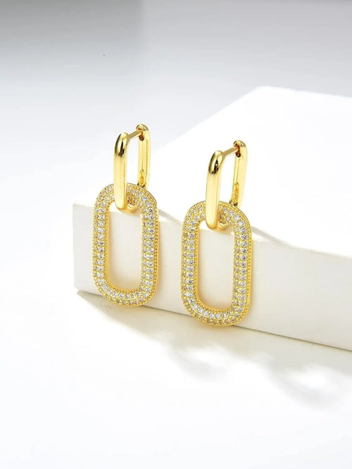 Cefiri Golden Grace – Elegant Gold Earrings