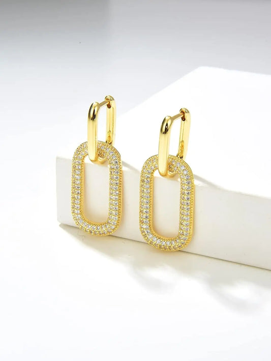 Cefiri Golden Grace – Elegant Gold Earrings